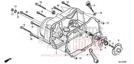 PANNEAU CARTER-MOTEUR D. CRF50FC de 2012